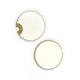 Diameter 25mm Piezoelectric Disc , 2Mhz Round Piezoelectric Ceramic Plate