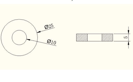 High Sensitivity Piezo Ring For Ultrasonic Mask / Drilling Machine